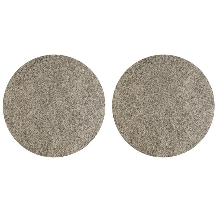 Набор из 2-х сервировочных салфеток leanera, D35 см, песочные (76980)