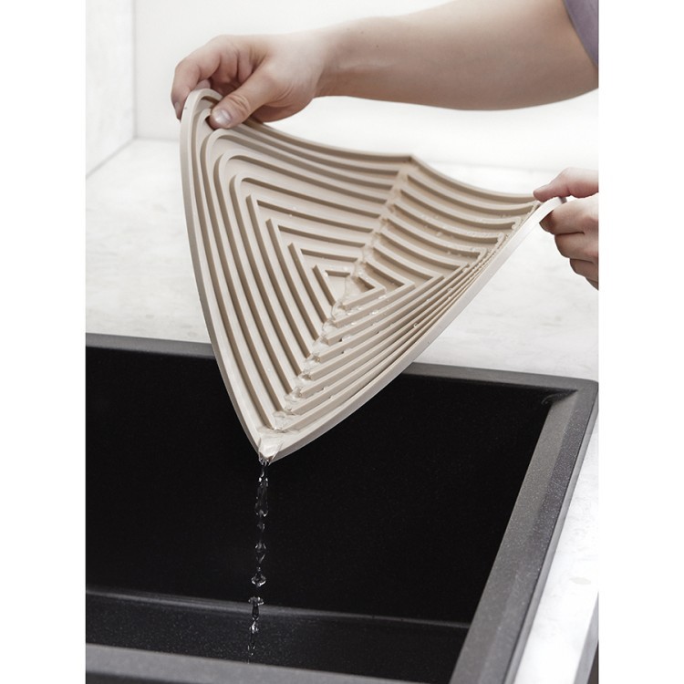 Коврик для сушки посуды dry flex, 34,5х31,5 см, бежевый (77268)