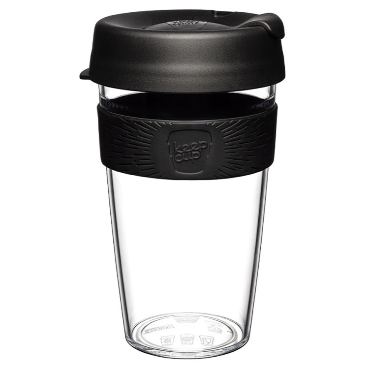 Кружка original l 454 мл clear black (72917)