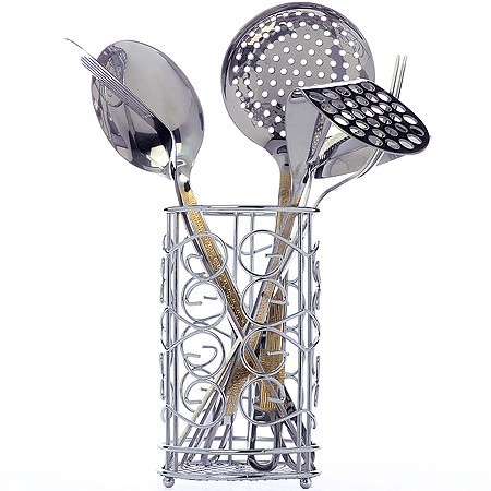 Набор кухонных принадлежностей 7пр на подставке нерж/ст Mayer&Boch (40453)