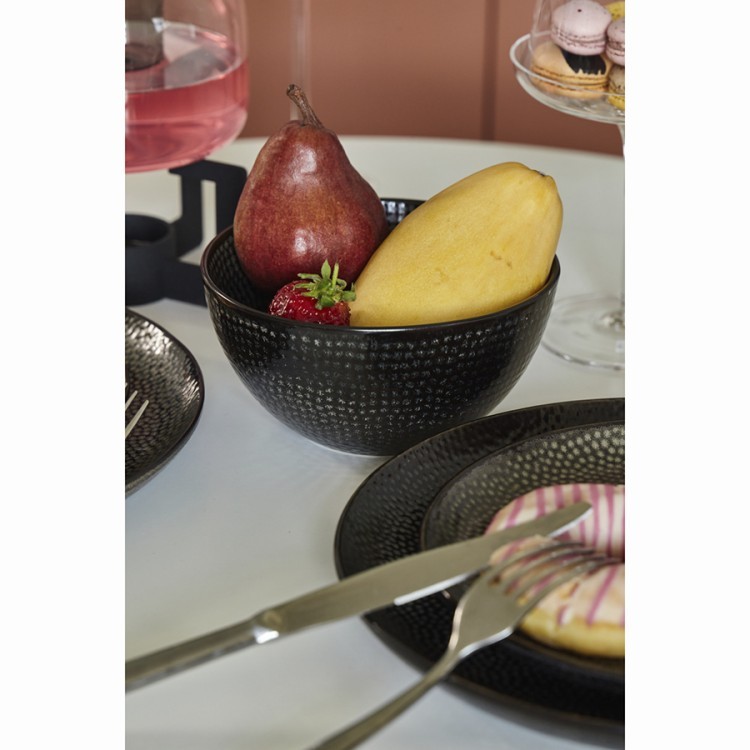 Набор чаш dots, 800 мл, черные, 2 шт. (74087)