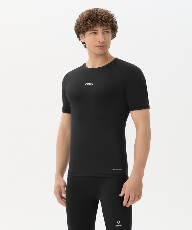 Футболка компрессионная с коротким рукавом JOGEL CAMP PerFormDRY Baselayer SS Tee, черный (2118709)