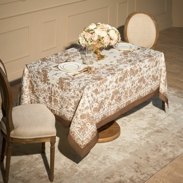 Скатерть "royal garden" 160х220см ,белый, 100% хлопок,твил пропитка (850-754-21) Скатерть "royal garden" 160х220см ,белый, 100% хлопок,твил пропитка (850-754-21)