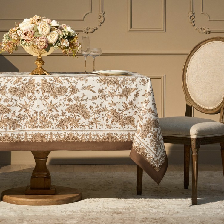 Скатерть "royal garden" 160х220см ,белый, 100% хлопок,твил пропитка (850-754-21) Скатерть "royal garden" 160х220см ,белый, 100% хлопок,твил пропитка (850-754-21)