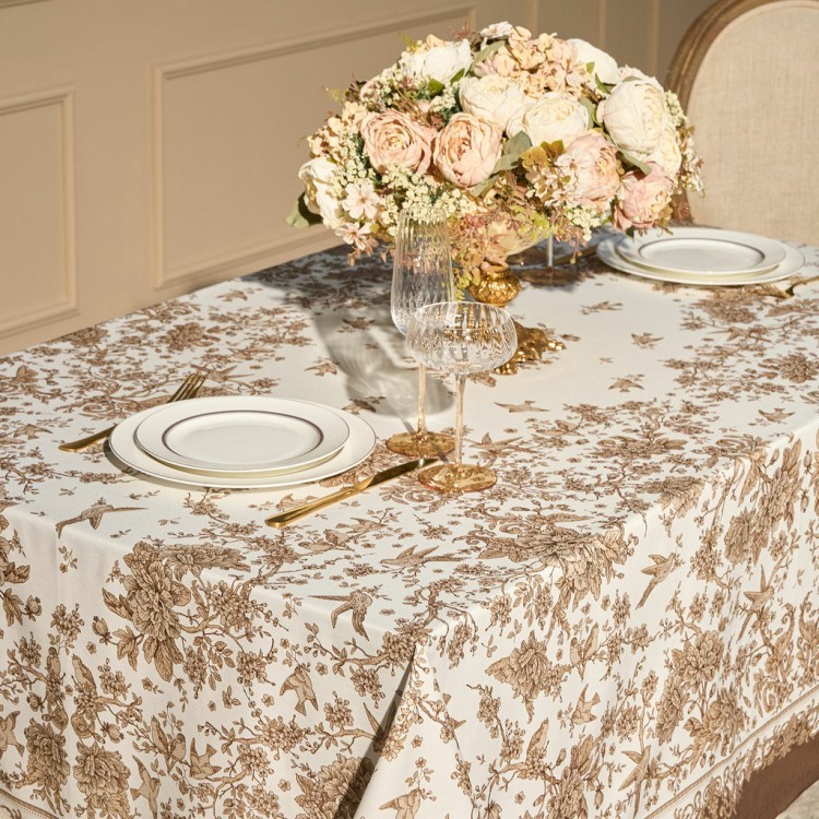 Скатерть "royal garden" 160х220см ,белый, 100% хлопок,твил пропитка (850-754-21) Скатерть "royal garden" 160х220см ,белый, 100% хлопок,твил пропитка (850-754-21)