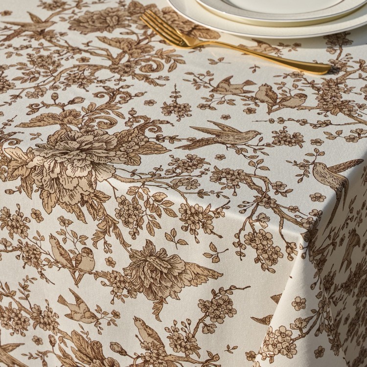 Скатерть "rich garden" 160х220см ,белый, 100% хлопок,твил пропитка Lefard (850-754-21)