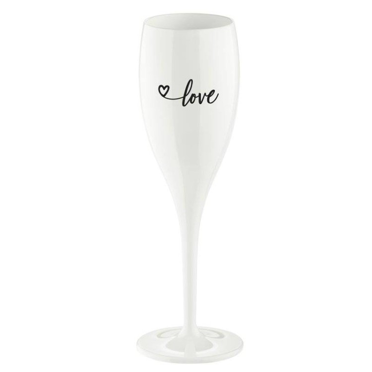 Бокал для шампанского cheers, no 1, love 2.0, superglas, 100 мл, белый (64175)