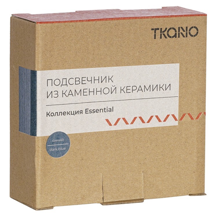 Подсвечник из каменной керамики темно-синего цвета из коллекции essential (76080) Подсвечник из каменной керамики темно-синего цвета из коллекции essential (76080)