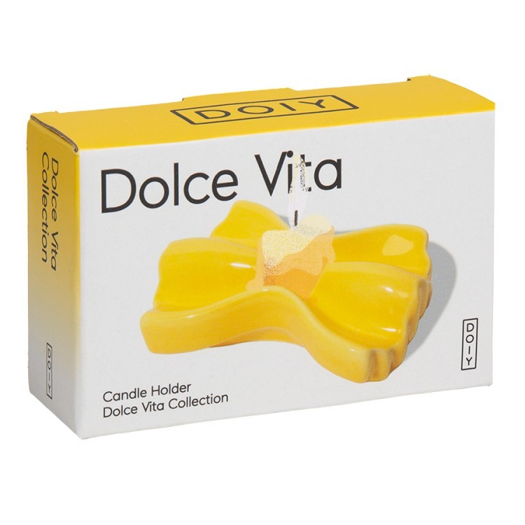 Подсвечник dolce vita, 6,5х10х2,7 см, желтый (79940)