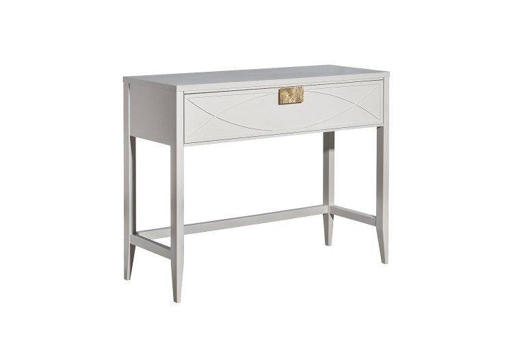 Консоль бежевая 1 ящик 100*80*40см (TT-00015927)