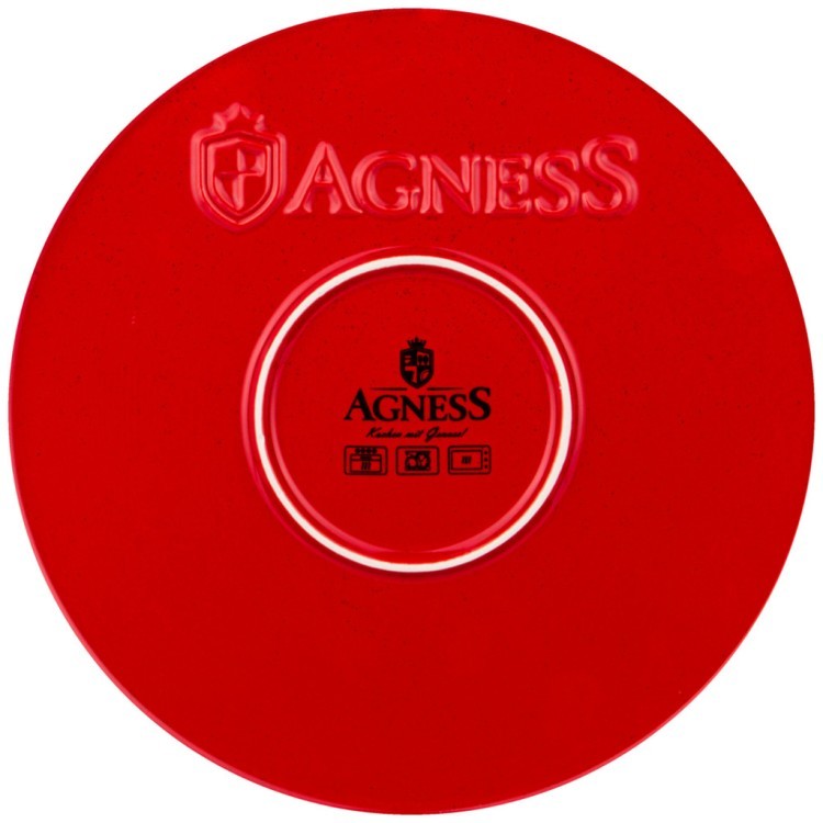 Форма для выпечки agness "modern kitchen" круглая красная 2300 мл 28*28*6 см Agness (777-088)
