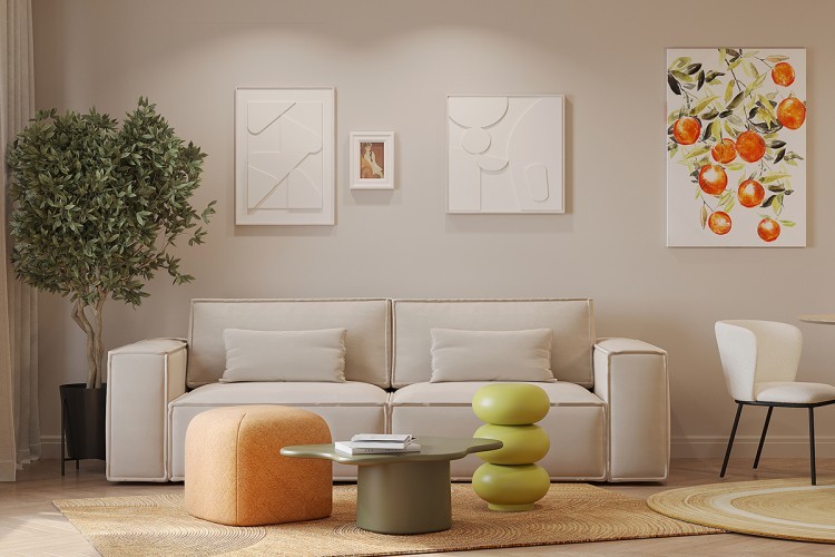 Столик кофейный fluid, 86х56х30 см, морские водоросли (78637)