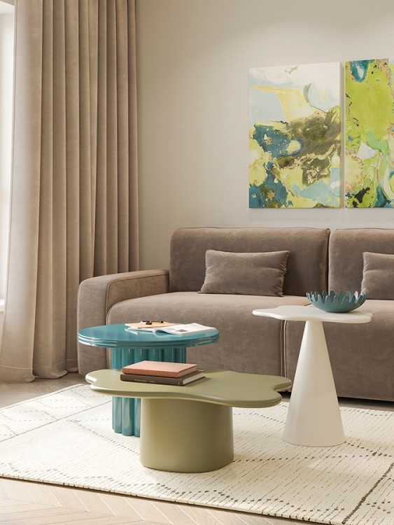 Столик кофейный fluid, 86х56х30 см, морские водоросли (78637)