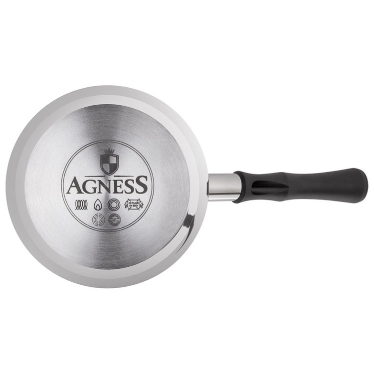 Турка agness, 720мл, нерж.сталь 304, термоаккумулирующее дно, индукция Agness (914-312)