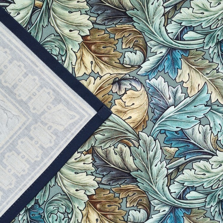 Скатерть "листья морриса" gold stripe 140х300см , 100% хлопок, твил, пропитка Lefard (850-752-23)