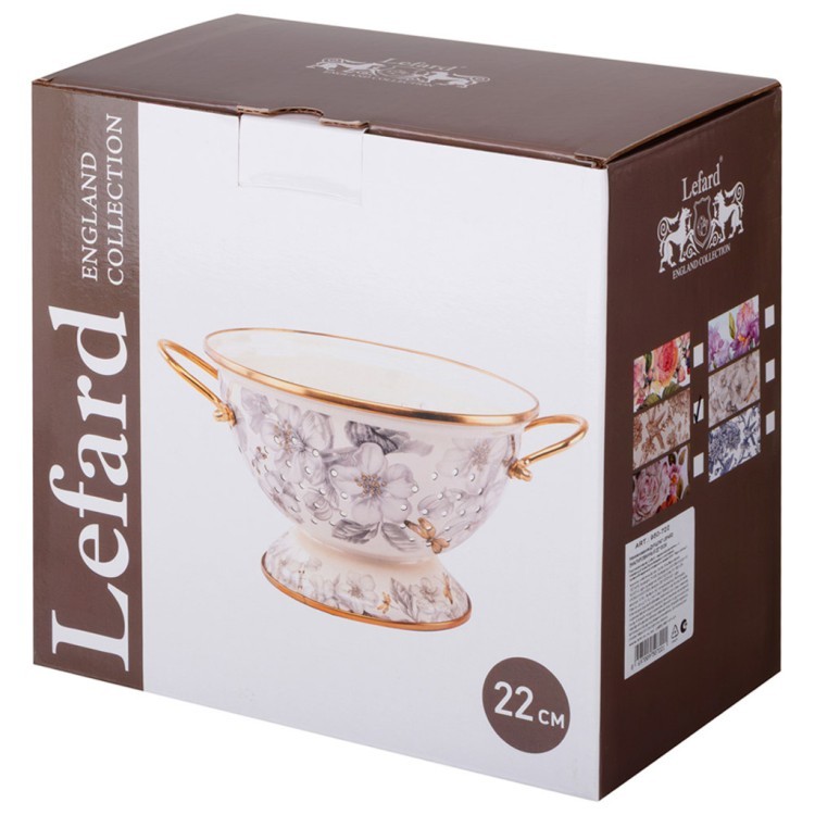 Дуршлаг lefard эмалированный, серия royal garden 22*13см Lefard (950-722)