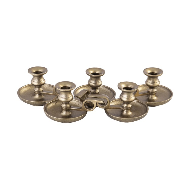 Подсвечник 10995-48/B, металл, brass antique, ROOMERS FURNITURE