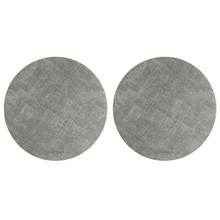 Набор из 2-х сервировочных салфеток leanera, D35 см, серые (76981)