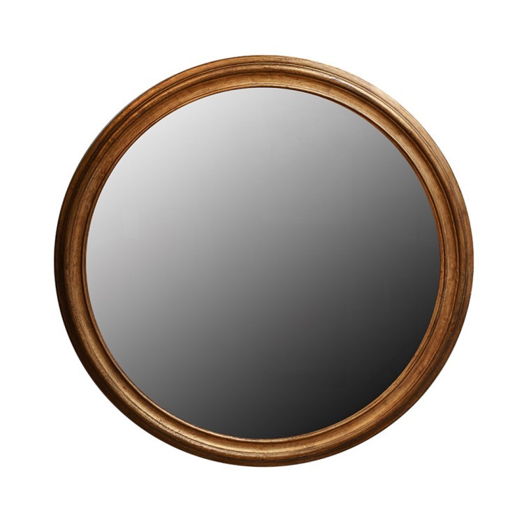 Зеркало MirrorMR23, Массив дерева, brass/brown, ROOMERS FURNITURE