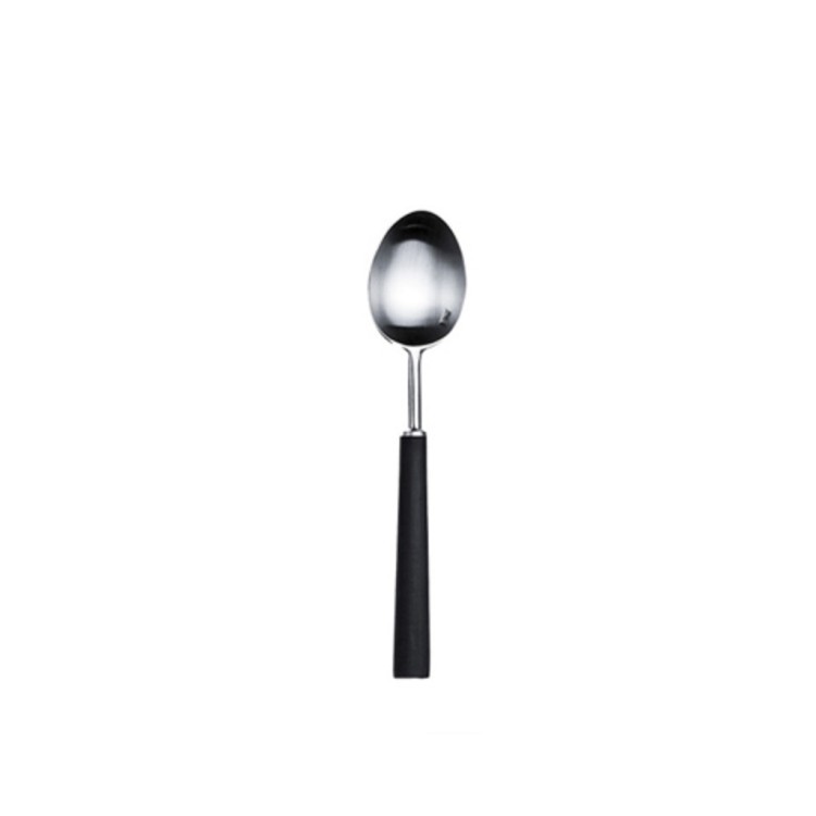 Ложка  чайная EB11F, 13.7, нержавеющая сталь 18/10, композитный материал, matte chrom/black, CUTIPOL
