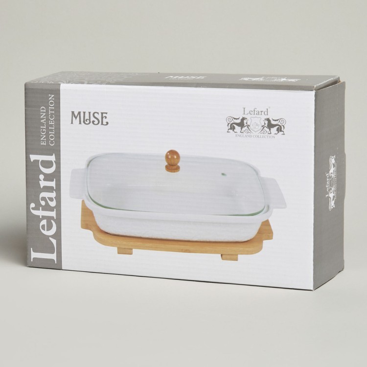 Блюдо для выпекания и сервировки lefard "muse" со стекл.крышкой на дер.подставке 27,5*17*9см 900мл Lefard (587-242) Блюдо для выпекания и сервировки lefard "muse" со стекл.крышкой на дер.подставке 27,5*17*9см 900мл Lefard (587-242)