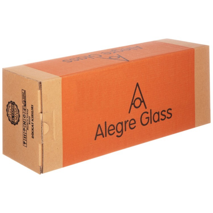 Блюдо на ножке овальное 3 секции 39x14 см Alegre Glass (337-038)