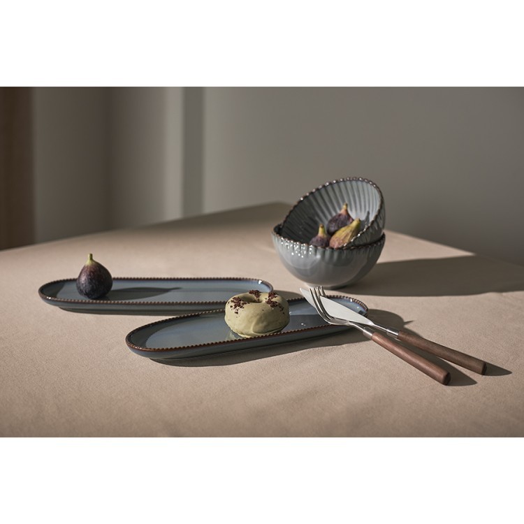 Овальное блюдо темно-серого цвета из коллекции kitchen spirit (75374)