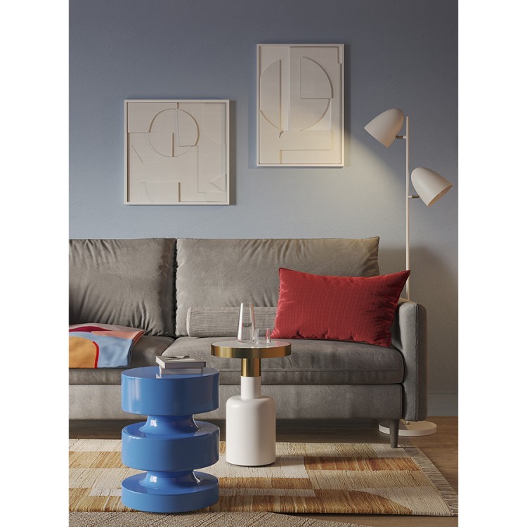 Столик журнальный froud, D35 см, белый (77248)