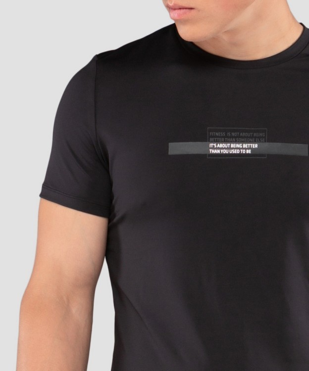 Мужская футболка Eminent black FA-MT-0201-BLK, черный (2095249)