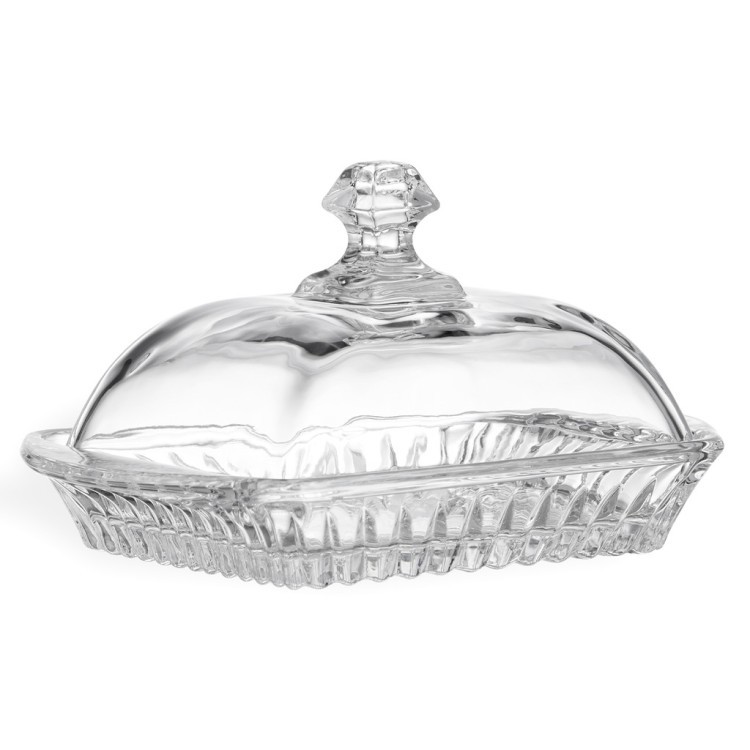 Масленка "muza crystal" 17,5*10,5 см. высота=9 см Lefard (195-234)