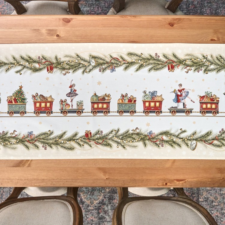 Дорожка на стол "щелкунчик", 45х400см, бежевый, 100% хлопок,твил Lefard (850-757-33)