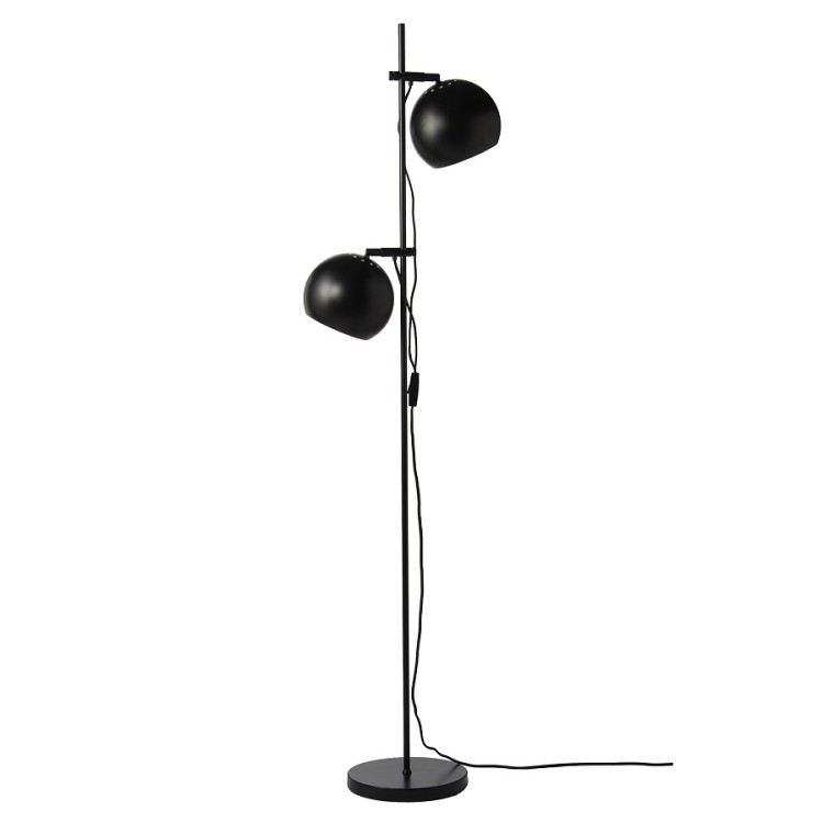 Лампа напольная ball double, 149хD18 см, черная матовая (67808)