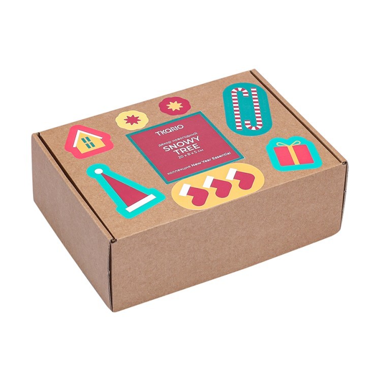 Декор новогодний snowy tree из коллекции new year essential, 20 см (79909)