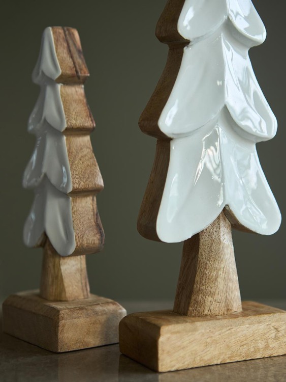 Декор новогодний snowy tree из коллекции new year essential, 20 см (79909)