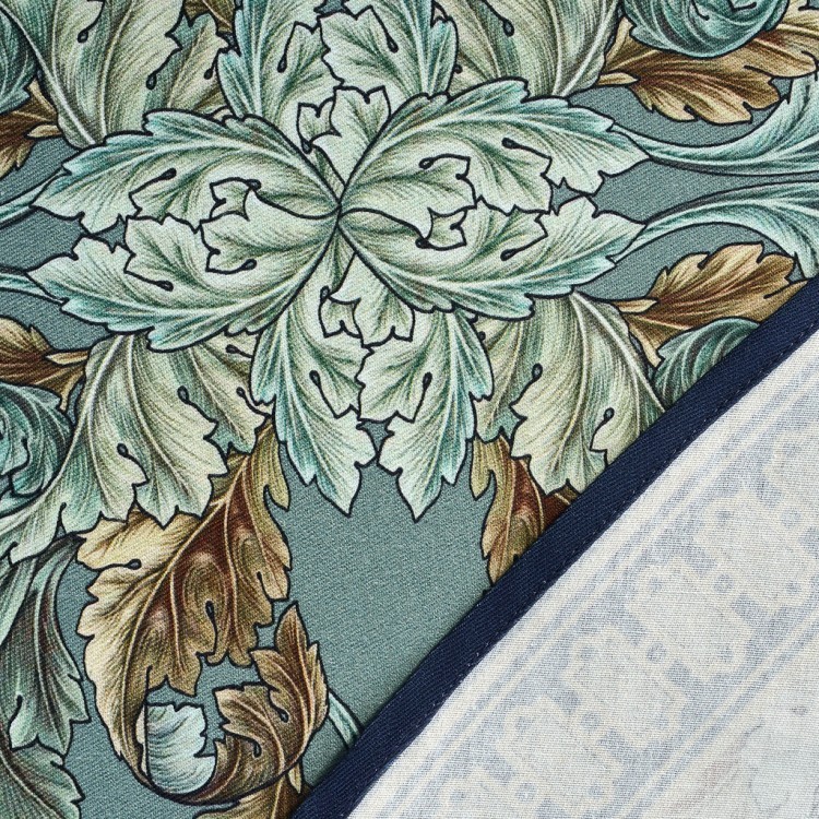 Скатерть круглая "листья морриса" gold stripe d150 см , 100% хлопок , твил, пропитка Lefard (850-752-26)