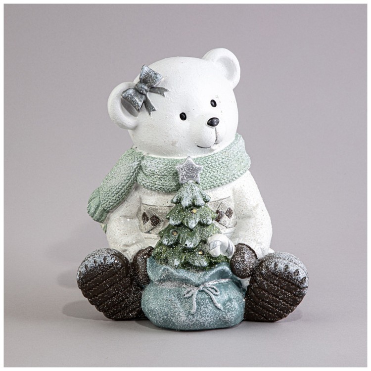 Статуэтка "мишка" с led-подсветкой 17х14,5х19 см Lefard (121-147)