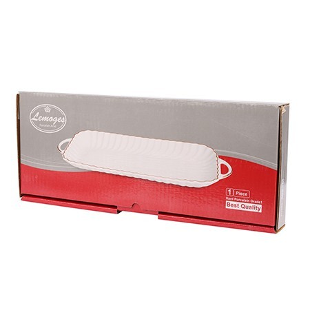 Блюдо сервировочное для подачи керамика 42х16х3 LR (90047-505M) Блюдо сервировочное для подачи керамика 42х16х3 LR (90047-505M)