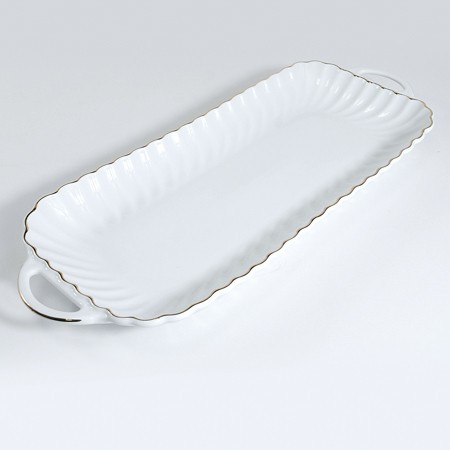 Блюдо сервировочное для подачи керамика 42х16х3 LR (90047-505M) Блюдо сервировочное для подачи керамика 42х16х3 LR (90047-505M)