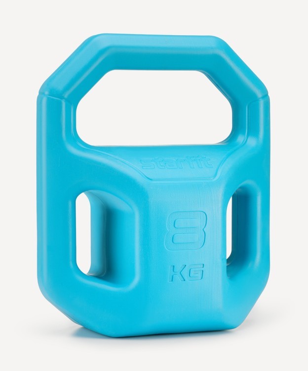 Гиря пластиковая Starfit DB-505, 8 кг, синий (2113753)