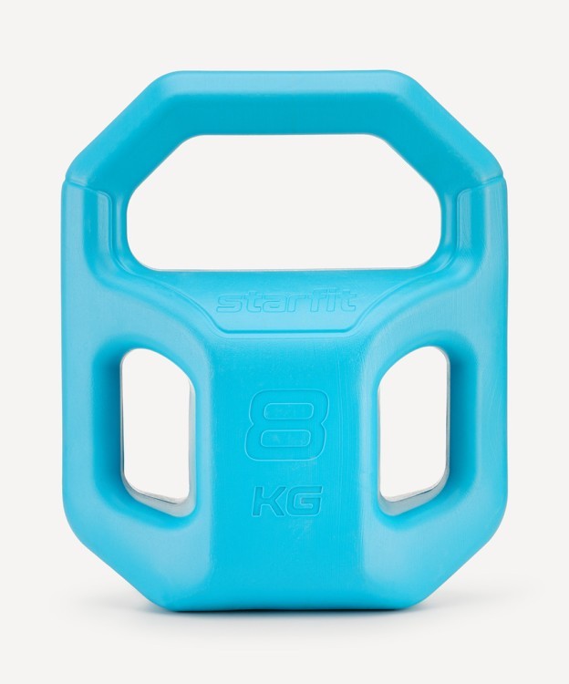 Гиря пластиковая Starfit DB-505, 8 кг, синий (2113753)