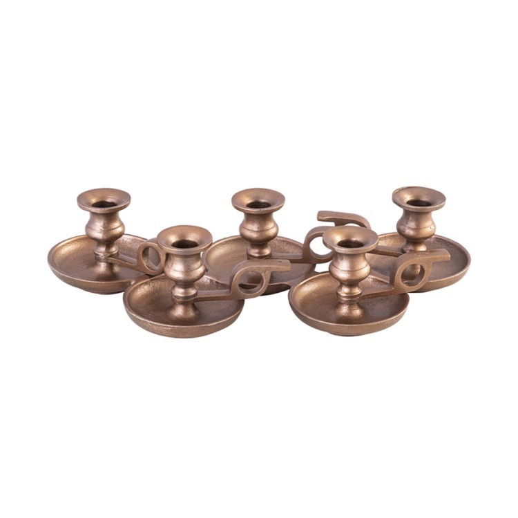 Подсвечник 10995-48/C, металл, copper antique, ROOMERS FURNITURE
