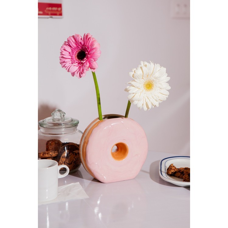 Ваза для цветов fast food, donut, 16 см (78570)