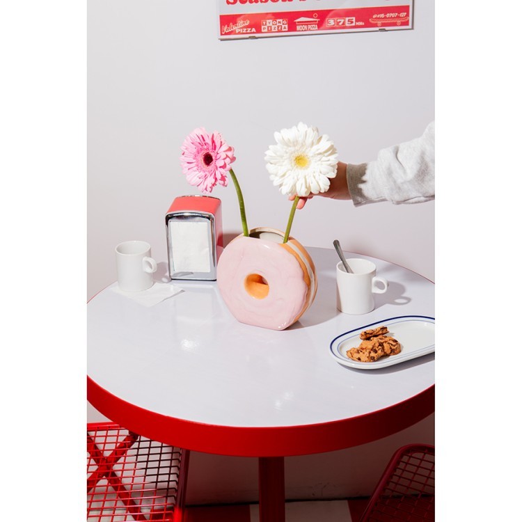 Ваза для цветов fast food, donut, 16 см (78570)