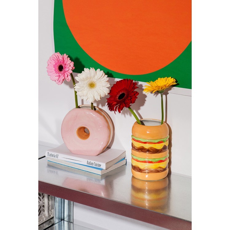 Ваза для цветов fast food, donut, 16 см (78570)
