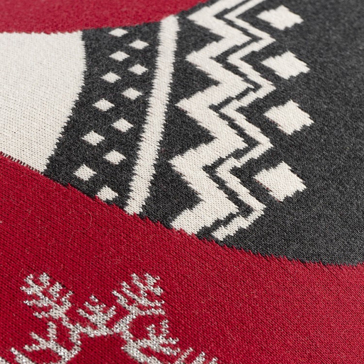 Подушка вязаная с новогодним рисунком fancy doggy из коллекции new year essential, 40х60 см (76787)