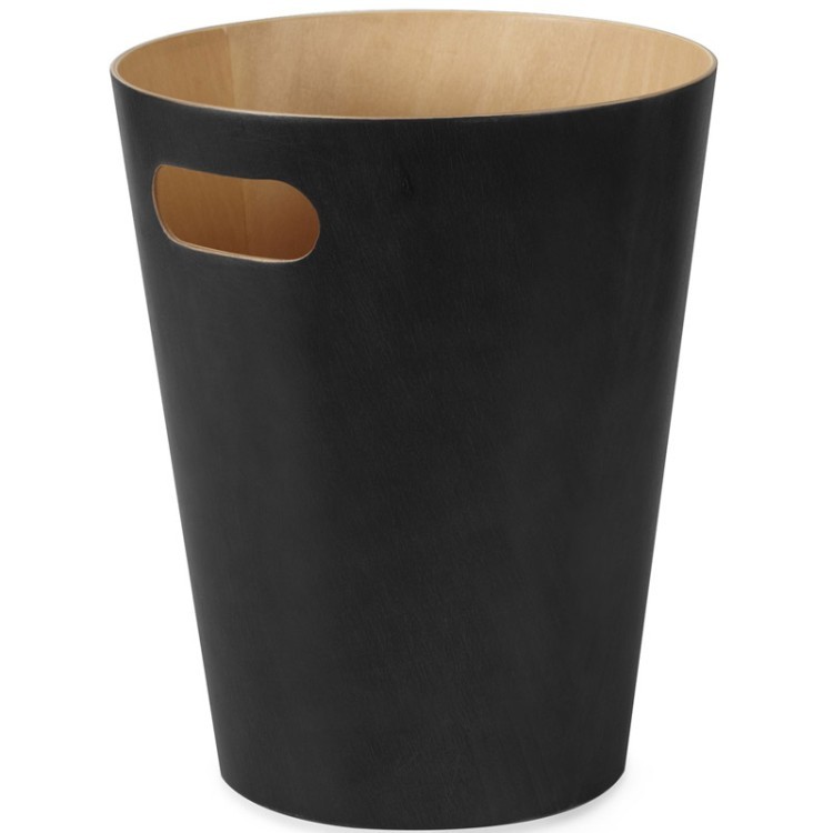 Корзина для мусора woodrow, 7,5 л, черная (45000)