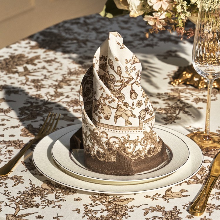 Набор салфеток из 2-х шт "royal garden",40х40см, 100% хлопок ,бежевый ,твил, (850-754-8)  Набор салфеток из 2-х шт "royal garden",40х40см, 100% хлопок ,бежевый ,твил, (850-754-8)