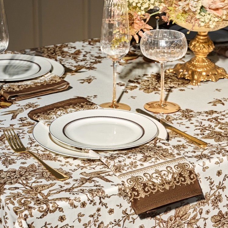 Набор салфеток из 2-х шт "royal garden",40х40см, 100% хлопок ,бежевый ,твил, (850-754-8)  Набор салфеток из 2-х шт "royal garden",40х40см, 100% хлопок ,бежевый ,твил, (850-754-8)