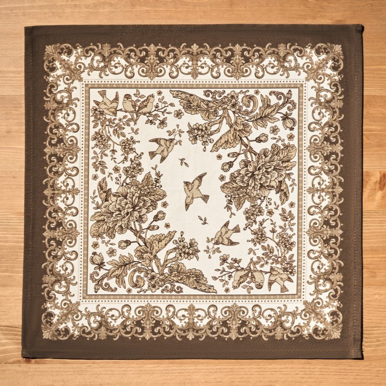 Набор салфеток из 2-х шт "royal garden",40х40см, 100% хлопок ,бежевый ,твил, (850-754-8)  Набор салфеток из 2-х шт "royal garden",40х40см, 100% хлопок ,бежевый ,твил, (850-754-8)