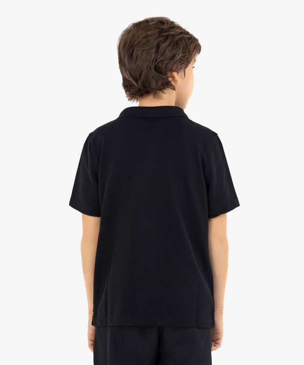 Поло ESSENTIAL Pique Polo, черный, детский (1536014) Поло ESSENTIAL Pique Polo, черный, детский (1536014)